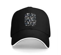 OEBANQGIV Modified Anti-Surveillance disable Facial Recognition Pattern Baseball cap Party Hat Sailor cap for Men Women Caps Men's