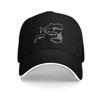 OEBANQGIV Whales And Sun Tattoo di Robe de Extremoduro Cappellini da Baseball da Escursionismo per Uomini Stampa con Berretto a puntiere Donna in Piscina Cappelli da papà