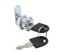 OEBHA 50 pezzi 16/20/25/30 mm serratura a camma for cassettiera, cassetta postale, con 2 chiavi, cilindro, porta, scrivania, ufficio, cassetta postale, ferramenta for mobili(16MM)