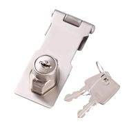OEBHA Piastra di bloccaggio in acciaio inossidabile 304, vite di montaggio, serratura for porta dell'armadio, cassetto del frigorifero, congelatore antifurto(4-inch-b)