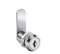 OEBHA Set di serrature a camma da 16/20/25/30 mm for porte, armadi, cassette postali, cassetti, armadietti, ecc., fornito con 2 chiavi e 4 diverse piastre di bloccaggio.(30mm)