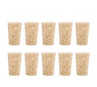 OEBUAFI 2 Tipi di Tappi Conici in Sughero da 10 Pezzi, Sigilli per Bottiglie di Vino e Birra in Legno con Tappo Stretto Adatto per Colli di Bottiglia (Le bottiglie di birra utilizzano 20 * 15 * 35)