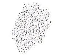 OEBUAFI 500 Pezzi di Perline Acriliche Accessori Fatti a Mano con Perline per Collezioni Artigianali, Leggere e Facili da Trasportare, Bianco, 0,16 X 0,28 Pollici