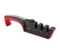 OEBUAFI Affilacoltelli Utensile da Multifunzionale Ergonomico Diamantato per Tutti i di Coltelli 11,0x2,8 Pollici (rosso)