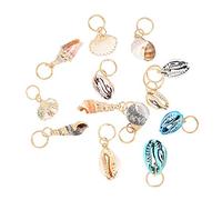 OEBUAFI Anelli per Trecce per Capelli Alla Moda Set di Anelli per Capelli a Conchiglia per Accessori per Fai Te Adatti per Sfilate di Moda e Mostre Fotografiche 13 Pezzi