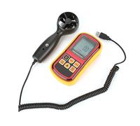 OEBUAFI Anemometro con Display LCD e Retroilluminazione | Dimensioni compatte, misurazione accurata della temperatura, ideale per uso interno ed esterno, indicazioni rapide della