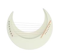 OEBUAFI Arpa a Lira a 7 Corde, Strumento Musicale Tradizionale Portatile Professionale a Forma di Luna con Design Artigianale per Bambini, Adulti, Principianti, Amanti della Musica