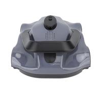 OEBUAFI Aspirapolvere Automatico per Piscina, Pulitore Robotizzato per Piscina Pulitore Robotizzato Senza Fili per, Aspirapolvere Automatico per Fuori Terra (Spina europea)
