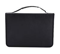 OEBUAFI Astuccio in Pelle PU, Organizer per Matite Artistiche da 150 Slot con Maniglia, Borsa da Disegno Portatile per Studenti e Artisti (BLACK)