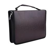 OEBUAFI Astuccio in Pelle PU, Organizer per Matite Artistiche da 150 Slot con Maniglia, Borsa da Disegno Portatile per Studenti e Artisti (caffè scuro)