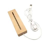 OEBUAFI Bacheca Luminosa con Base per Lampada a LED, Luce Notturna Creativa Fai-da-te per la Decorazione Domestica, Elegante Bacheca in Acrilico, 15 Cm X 15 Cm (BLUE)