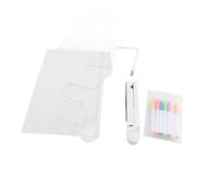 OEBUAFI Bacheca per Lettere a LED, Lavagna per Appunti Illuminata in Acrilico con Cavo di Ricarica USB e Pennarelli Colorati, per Bancone del Ristorante del Bar Dell'hotel