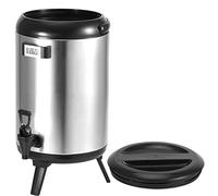 OEBUAFI Barile Isolato per Acqua Calda e tè Al Latte da 10 Litri con Design in Resina di Nylon Resistente per Uso Domestico Ed Esterno (12L)