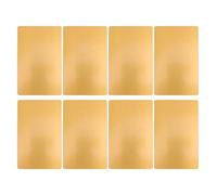 OEBUAFI Biglietti da Visita in Metallo Leggeri e Antiruggine per le Prime Impressioni, Ideali per Eventi di Networking, 50 Pezzi (GOLD)