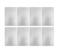 OEBUAFI Biglietti da Visita in Metallo Leggeri e Antiruggine per le Prime Impressioni, Ideali per Eventi di Networking, 50 Pezzi (SILVER)