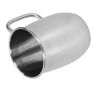 OEBUAFI Boccale da Birra Ergonomico in Acciaio Inossidabile da 1000 Ml per caffè e Birra con Maniglia Facile da Usare per Forniture per la Casa e il Bar