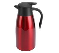 OEBUAFI Bollitore per Acqua Isolato, caffè Termico da 2 Litri Dispenser per tè con Isolamento Sotto Vuoto in Acciaio Inossidabile a Doppia Parete per Bevande Calde e Fredde (Borgogna)