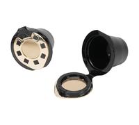 OEBUAFI Capsule di caffè Ricaricabili da 2 Pezzi con Filtro in Acciaio Inossidabile a Rete Baccelli di Plastica Riutilizzabili Adatti per Macchine della Originale con Design a Tenuta