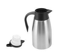 OEBUAFI Caraffa Termica in Acciaio Inossidabile da 101 Once Urna da caffè Isolata con Erogatore a Pompa Presa D'acqua a Tenuta Stagna per Bevande Calde e Fredde Ufficio Casa (Colore acciaio