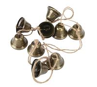 OEBUAFI Caratteristici Campanelli Eolici Natalizi Gingle Bell, Segno di Fortuna e felicità, Non Facili da Arrugginire, per L'albero di Natale e la Decorazione della Stanza