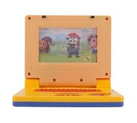 OEBUAFI Computer Portatile per L'apprendimento dei Bambini, Giocattolo Elettronico Educativo per Imparare L'alfabeto, le Parole, la Matematica, Giochi e Computer per (Mouse retrattile giallo)