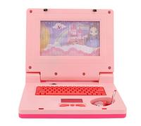 OEBUAFI Computer Portatile per L'apprendimento dei Bambini, Giocattolo Elettronico Educativo per Imparare L'alfabeto, le Parole, la Matematica, Giochi e Computer per (Topo rosa non retrattile)