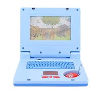 OEBUAFI Computer Portatile per L'apprendimento dei Bambini, Giocattolo Elettronico Educativo per Imparare L'alfabeto, le Parole, la Matematica, Giochi e Computer per (Mouse blu non retrattile)