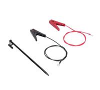 OEBUAFI Connettore per Recinto Elettrico Versatile con Asta di Messa a Terra per Filo per Recinto Elettrico per Generatori per la Massima tranquillità in Cortili e Giardini ABS, Acciaio, Confezione