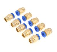 OEBUAFI Connettore pneumatico rapido 1/4BSP, adattatore per raccordi aria, filettatura 8mm, alta pressione in ottone, girevole a 360 gradi con design ovale, 10 pezzi