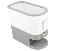 OEBUAFI Contenitore per la Conservazione dei Cereali da 25 Libbre per Dispenser di Riso con Interruttore a Pressione e Misurino per L'organizzazione della Dispensa della (Piccolo 8/3,14 pollici)