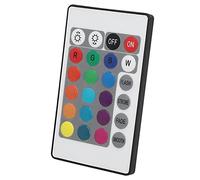 OEBUAFI Controller LED 2 Pack, Mini Dimmer IR 24 Tasti 5-24V con | Dimmer PWM 6A 144W, Alloggiamento in Plastica Rigida, Portata di Controllo di 6 M, Connessione Ad Anodo Comune
