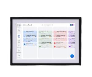 OEBUAFI Cornice Digitale Intelligente, Cornice Digitale Touchscreen HD con Archiviazione Cloud WiFi per la Pianificazione Familiare e L'organizzazione della Casa (Spina europea)