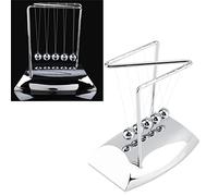 OEBUAFI Culla di Newton, Giocattolo da Scrivania a Pendolo per Scienze Fisiche con Sfere di Equilibrio in Acciaio, per Decorazioni per Ufficio, Ornamenti per la Casa, Regali Educa