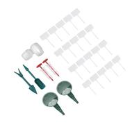 OEBUAFI Dispenser Manuale per Semina Portatile con 5 File per Semina | Design in Plastica Leggero, Bloccaggio Ergonomico, Ideale per Semi Come Carote Ed