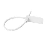 OEBUAFI Fascetta Autobloccante Etichetta Autobloccante Etichetta di Sicurezza 100 Pezzi Fascette Fermacavi Antifurto Usa e Getta 5 Colori per la Logistica Identificazione di Sicurezza Al (WHITE)