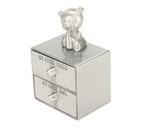 OEBUAFI First Tooth and Curl Holder Box, Adorable Bear Decor, Ideal