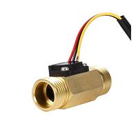 OEBUAFI G1/2" Sensore Interruttore Flusso Acqua in Rame, Misuratore Flussometro Liquido Ad Effetto Hall per Erogatore Acqua Purificatore Macchina per caffè