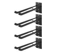 OEBUAFI Ganci per Garage Resistenti, Ganci per Montaggio a Parete in | Metallo Ispessito con Finitura Antiruggine, estremità delle Aste Antiscivolo, Include Ancoraggi a Muro, per Scale, Sedie,