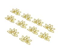 OEBUAFI Graffette a Forma di Fiore Graziose Clamp/Holder Metalliche per L'organizzazione di File di Ufficio, Clamp/Holder Portatili Durevoli per la Classificazione dei Documenti, 100 Pezzi