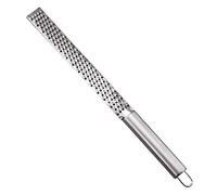 OEBUAFI Grattugia in Acciaio Inossidabile Grattugia per Formaggio Utensile da in Acciaio Inossidabile 18/8 Bordi Affilati Come Rasoi Manico Ergonomico in Plastica Nera per (SILVER)