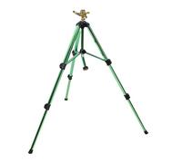 OEBUAFI Irrigatore a Impatto con Base a Treppiede, Ottone Resistente, | Getto Regolabile da 0 a 360°, Gambe Estensibili da 50 a 105 Cm, Tubo Flessibile Standard USA da 3/4", Struttura in Lega di
