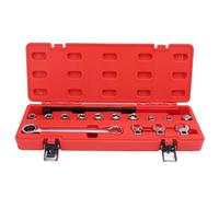 OEBUAFI Kit di Attrezzi per Cinghia a Serpentina, Chiave a Cricchetto Professionale con Bussole a 6 Punte e Barra di Prolunga per Rimozione e Installazione della Cinghia a Serpentina