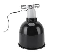 OEBUAFI Lampada per Rettili Cupola UVA UVB Rotante a 360 Gradi con Coperchio della Lampada Termica in Acciaio Inossidabile per Lucertole Tartarughe Serpenti (Spina UE 250V)