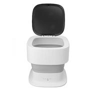 OEBUAFI Lavatrice Pieghevole 60dB Silenziosa 1KG Mini Lavatrice Portatile con Pulsante One Touch 3 modalità Funzione di Scarico per Biancheria Intima Calzini Piccola Biancheria (Spina europea)
