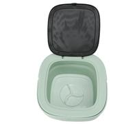 OEBUAFI Lavatrice Portatile Pieghevole Compatta Mini Lavatrice con Doppia Vasca e Centrifuga con Essiccatore Incorporato e Rastrelliera Pieghevole (Potenza di riscaldamento presa europea 550 W)