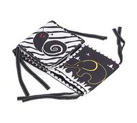 OEBUAFI Libro in Stoffa per Bambini 12 Pagine Libro a Contrasto in Bianco e su Entrambi i Lati per la Prima Educazione con Dispositivo Audio Bibi per (Animali marini e Animali Selvatici e)