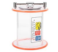 OEBUAFI Lucidatrice Rotativa per Lucidatrice a Tamburo per Gioielli con Secchio per Gioiellieri, 4 Impostazioni di velocità, Rotazione Automatica da 0 a 60 Minuti, Realizzata in Materiale Plexiglass