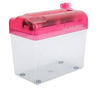 OEBUAFI Mini Distruggidocumenti Pratico Mini Distruggidocumenti Trasparente per Ufficio, Scuola, Casa, Silicone ABS, 8,1" X 3,9" X 5,5", 1 Confezione