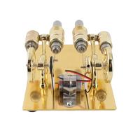 OEBUAFI Mini Kit Motore Stirling con Struttura Compatta e Struttura di Fascia Alta per Sussidi Didattici e Regali di Fisica Modello di Motore Stirling Modello di