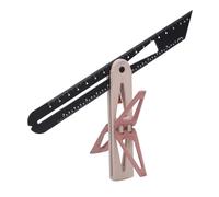 OEBUAFI Mirino Angolare Smussato a T Scorrevole Righello da Carpentiere Versatile a Coda di Rondine per la Lavorazione del Legno ABS Beige per Professionisti